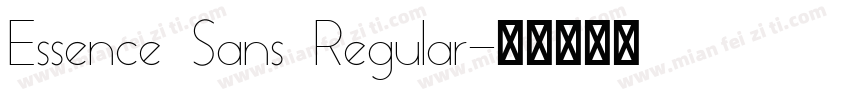 Essence Sans Regular字体转换